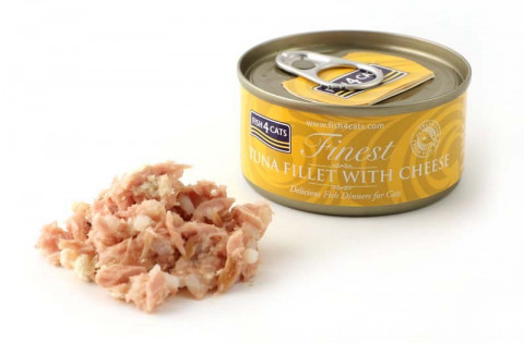FISH4CATS Tun fillet with cheese - nassfutter für Katzen - 6x70g - Fotogalerie 2
