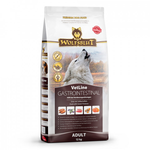 WOLFSBLUT VetLine Gastrointestinal Duck - trockenfutter für Hunde - 12kg - Fotogalerie 1