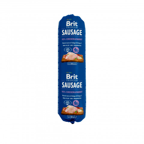 BRIT Premium Sausage Huhn und Kaninchen - Nassfutter für Hunde - 800g - Fotogalerie 1