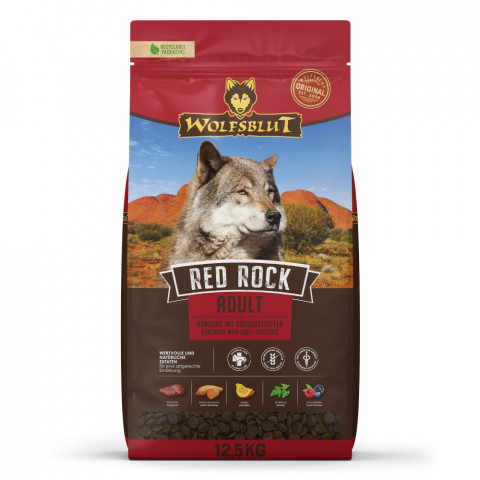 WOLFSBLUT Red Rock Kangaroo with sweet potatoes - trockenfutter für Hunde - 12,5kg - Fotogalerie 1