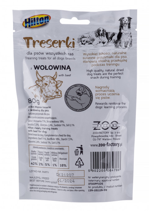 HILTON Treaning treats Beef - Hundeleckerli - 80g - Fotogalerie 3