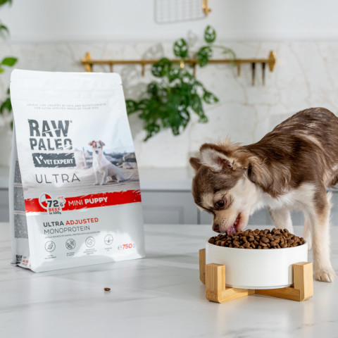 RAW PALEO Ultra Mini Puppy Beef - Trockenfutter für Welpen kleiner Rassen - 8 kg - Fotogalerie 2