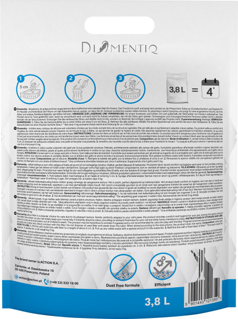 DIAMENTIQ Neutral – neutrales Katzenstreu – 3,8 l + 10×85 g PURINA Cat Chow Sterilised Lamm mit grünen Bohnen GRATIS! - Fotogalerie 4