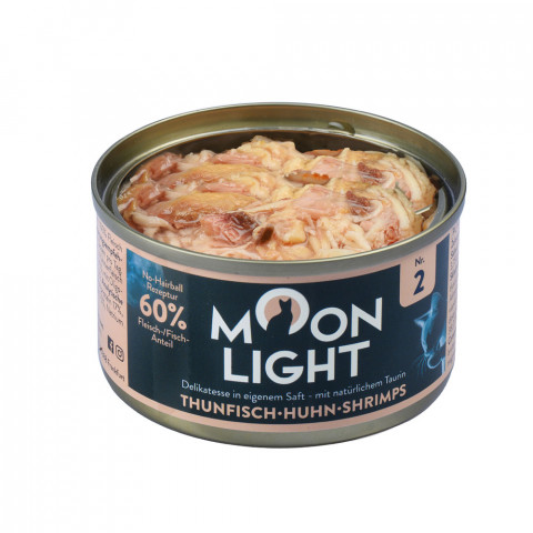 MOONLIGHT Dinner nr 2 Tuna, chicken and shrimps - nassfutter für Katzen - 80g - Fotogalerie 3