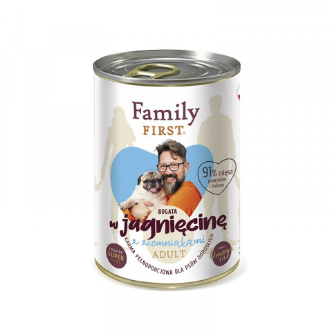 FAMILY FIRST Adult Lamb with potato - Nassfutter für Hunde - 400 g - Fotogalerie 1