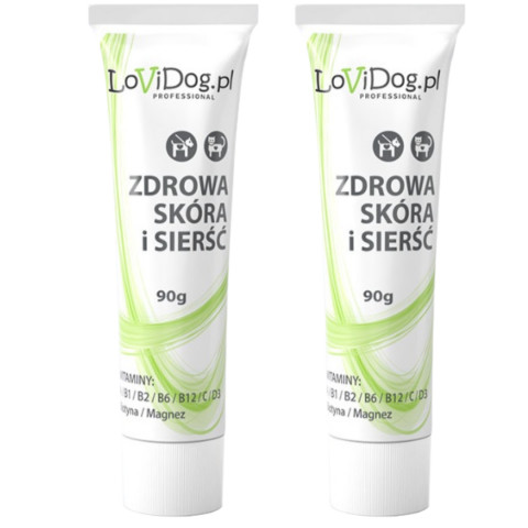 LOVIDOG Funktionspaste Gesunde Haut und Fell – Leckerli für Hunde – 2x90g - Fotogalerie 1