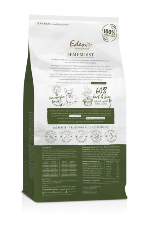 EDEN Semi-Moist Duck & Tripe - halbfeuchtes futter für hunde - 2kg - Fotogalerie 2