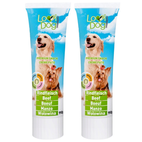 LOVIDOG Paste mit Rindfleisch – Leckerli für Hunde – 2x90g - Fotogalerie 1