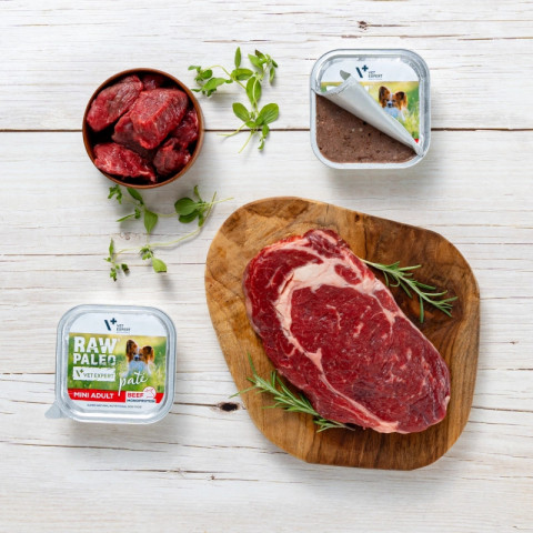 RAW PALEO Pate Mini Adult Beef – Nassfutter für Hunde – 150 g - Fotogalerie 2