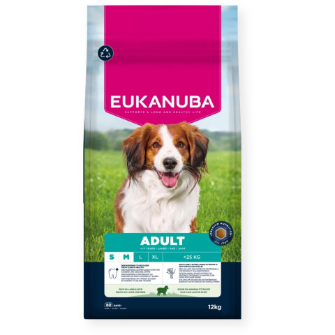 EUKANUBA Adult Small/Medium Rich in lamb & rice - trockenfutter für Hunde - 12kg - Fotogalerie 1