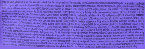 BRIT Grain Free Vet Diets Dog Gastrointestinal Low Fat - Trockenfutter für Hunde - 2 kg - Fotogalerie 2