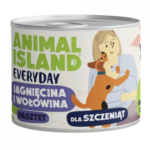 ANIMAL ISLAND Everyday Puppy Beef and lamb - Nassfutter für Hunde - 185g - Fotogalerie 1
