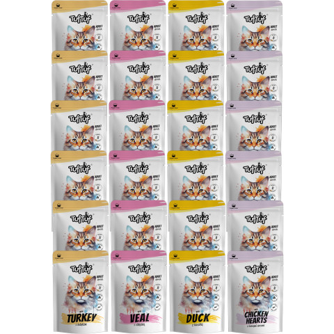 TUF TUF Mielonka MIX Flavours - Nassfutter für Katzen - 24x100g - Fotogalerie 1