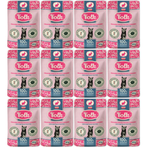 FOLK Kitten Zartes Gericht für Kitten mit Kaninchen – Nassfutter für Katzen – 12x85g - Fotogalerie 1