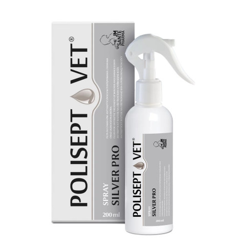 JM SANTE Polisept Vet Spray Silver Pro - wundlösung für hunde und katzen – 200 ml - Fotogalerie 1