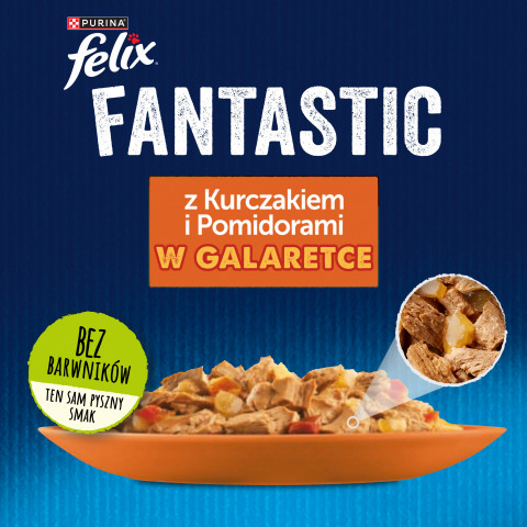  Felix Fanstastic Huhn, Tomate - Nassfutter für Katzen - 85 g - Fotogalerie 2