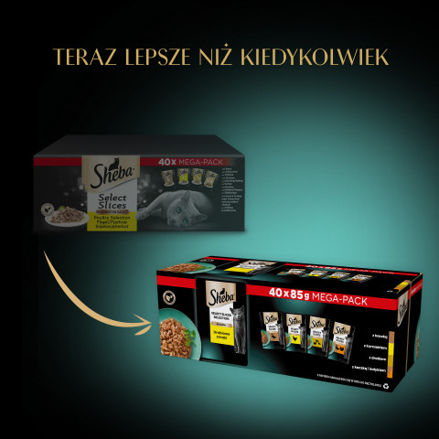 SHEBA Selection Select Slices Poultry Flavours - Katzennassfutter - 40 x 85g - Fotogalerie 3