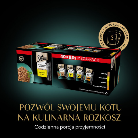 SHEBA Selection Select Slices Poultry Flavours - Katzennassfutter - 40 x 85g - Fotogalerie 8