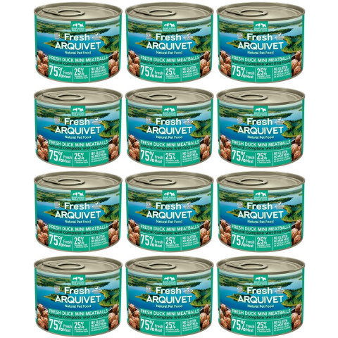 ARQUIVET Fresh Duck Mini Meatballs - Nassfutter für Hunde - 12x200g - Fotogalerie 1