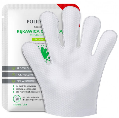  POLIDERM® reinigungshandschuh für hunde und katzen - 1 stück - Fotogalerie 3