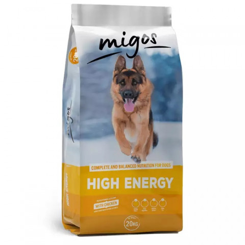 MIGOS High Energy Chicken - trockenfutter für Hunde - 20kg - Fotogalerie 1