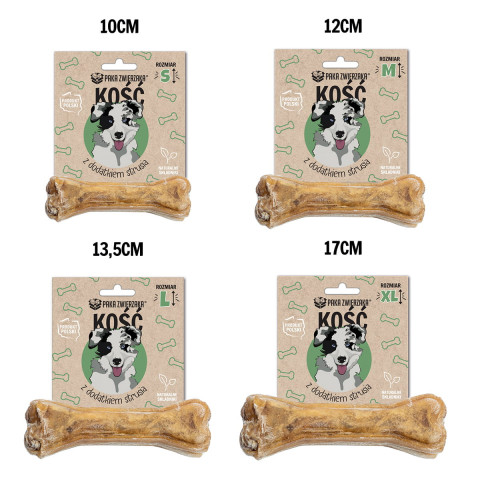PAKA ZWIERZAKA Bone with added ostrich S 10 cm - leckerli für hunde - 35g - Fotogalerie 2