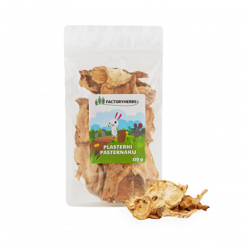 FACTORYHERBS Parsnip slices - leckerli für Nagetiere und Kaninchen - 130g - Fotogalerie 1