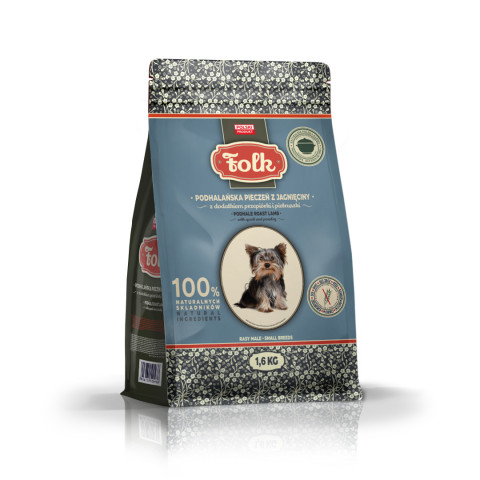 FOLK Small breeds Podhale-style lamb roast with quail and parsley - trockenfutter für Hunde - 1,6kg - Fotogalerie 1