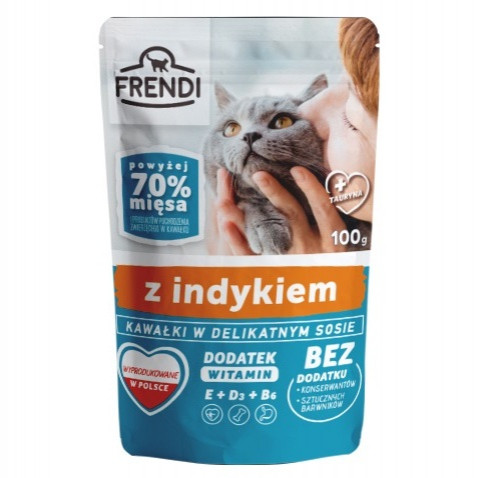 FRENDI Stücke in Putensauce - Nassfutter für Katzen - 100 g - Fotogalerie 1