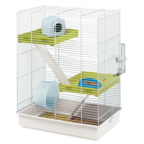 FERPLAST Hamster Tris - Käfig für Hamster - 46x29x58 cm - Fotogalerie 1