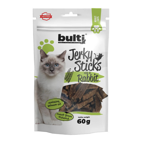 BULTI Jerky sticks rich in rabbit - Katze behandeln - 60g - Fotogalerie 1