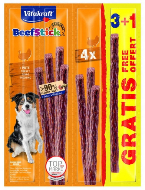 VITAKRAFT Beef Stick Turkey - leckerli für hunde - 3+1 - Fotogalerie 1