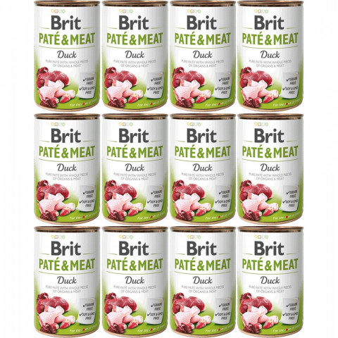 BRIT Paté & Meat Ente - Nassfutter für Hunde - 12x400g - Fotogalerie 1