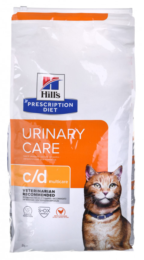HILL'S PRESCRIPTION DIET Feline c/d Urinary Care Multicare Katzentrockenfutter Huhn 8 kg - Fotogalerie 7