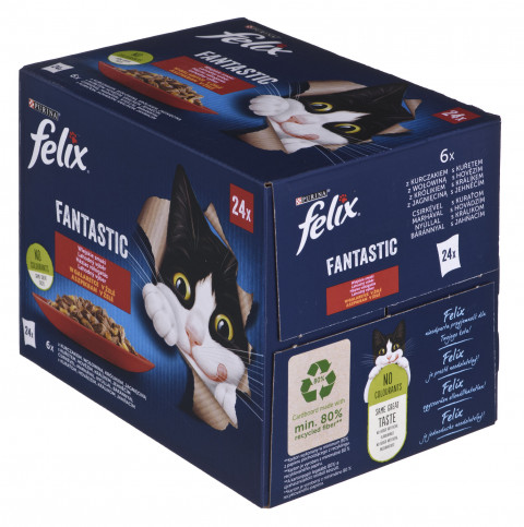 Felix Fantastische Landaromen in Gelee - Nassfutter für Katzen - 24x 85g - Fotogalerie 1