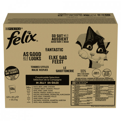 PURINA Felix Countryside Selection - nassfutter für Katzen - 120x85g - Fotogalerie 1