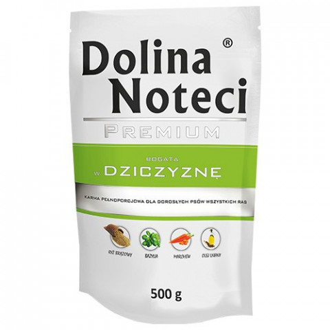 Dolina Noteci Premium reich an Wildfleisch - Nassfutter für Hunde - 500g - Fotogalerie 1