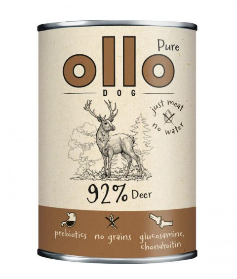 OLLO Pure Deer - Nassfutter für Hunde - 400g - Fotogalerie 1