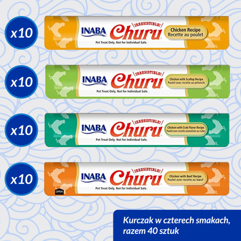 INABA Churu Variety box Chicken - Katze behandeln - 40 x 14g - Fotogalerie 3