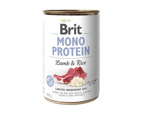 BRIT MONO PROTEIN Nasses Hundefutter Lamm mit Reis 400 g - Fotogalerie 1