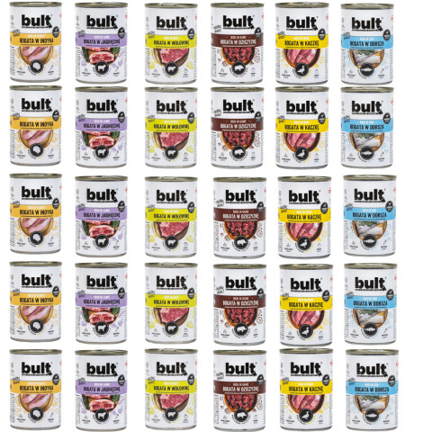 BULT MIX 6 GESCHMACKSRICHTUNGEN - Nassfutter für Hunde - 30x800g - Fotogalerie 1