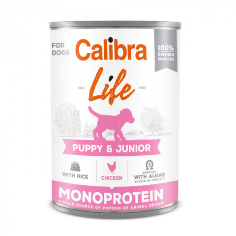 CALIBRA Dog Life Puppy&Junior Chicken & rice - Nassfutter für Hunde - 400g - Fotogalerie 1