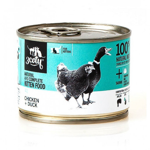 3COTY 42. Chicken and duck (kitten) - nassfutter für Katzen - 180g - Fotogalerie 1