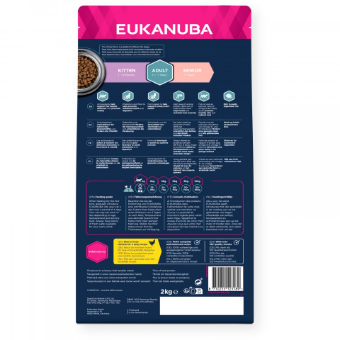 EUKANUBA Adult Chicken - trockenfutter für Katzen - 2kg - Fotogalerie 3