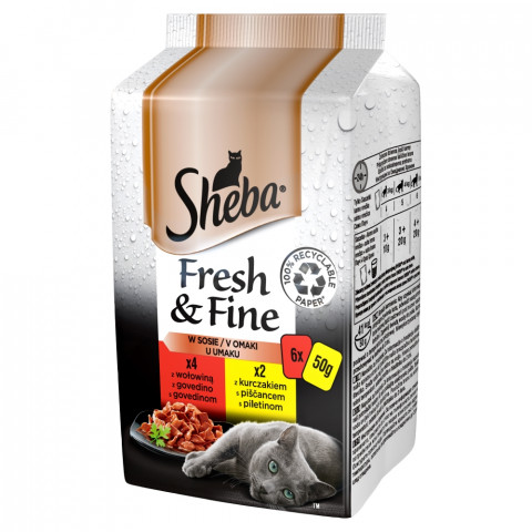 Sheba Fresh & Fine Mini Fleischgerichte in Sauce 6 x 50g - Fotogalerie 1