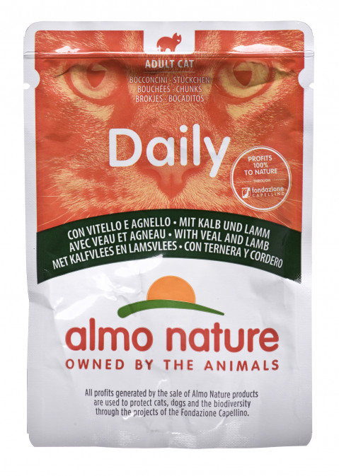 Almo Nature Daily Kalbfleisch und Lammfleisch 70 g - Fotogalerie 1