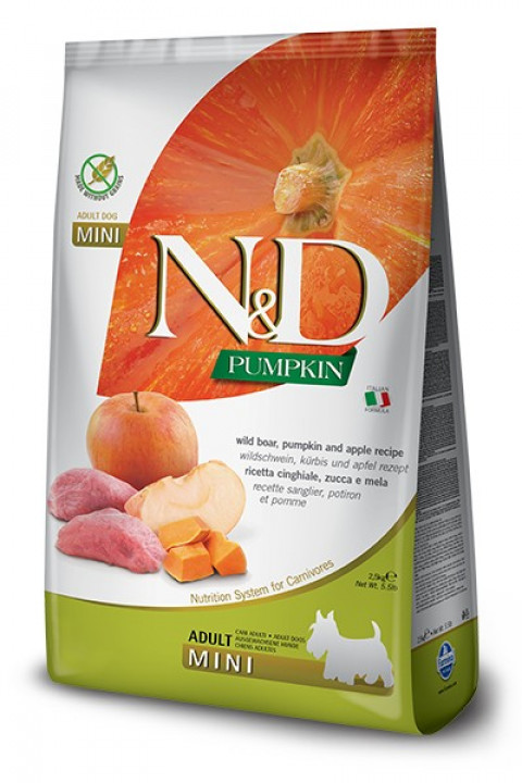 Farmina Pet Food 8010276033291 Hunde-Trockenfutter 2,5 kg Adult Apfel, Wildschwein, Kürbis - Fotogalerie 1