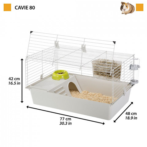 FERPLAST Cavie 80 - Käfig - 77x42 cm - Fotogalerie 8