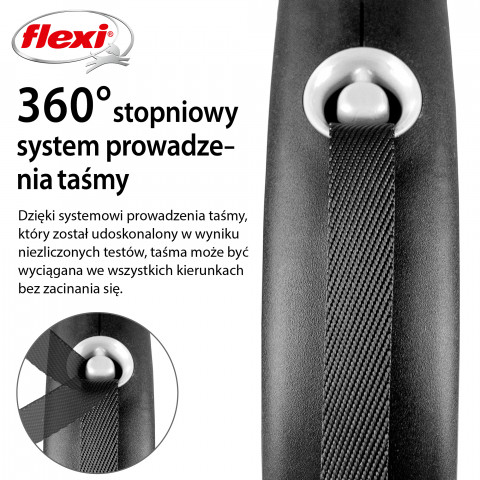 Flexi Black Design L 5 m Hund Rückziehbare Leine - Fotogalerie 3