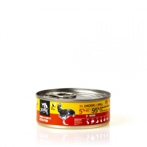 3COTY Chicken with krill For kittens - nassfutter für Katzen - 80g - Fotogalerie 5